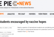 43%国际生表示有疫苗后就出国,多所美国大学发布春季返校计划