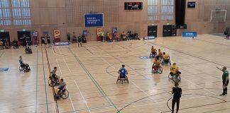 英国赫尔大学上周末主办轮椅橄榄球挑战杯决赛