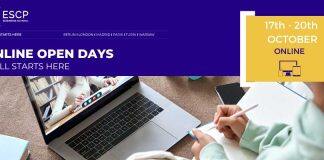 ESCP商学院于10月17-20日举行线上开放日
